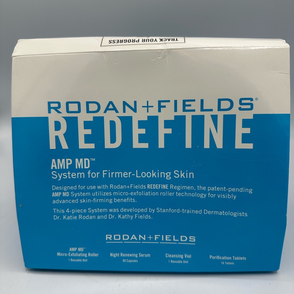 Rodan + Fields Redefine AMP MD System Anti-Aging Brand New in Box With Roller